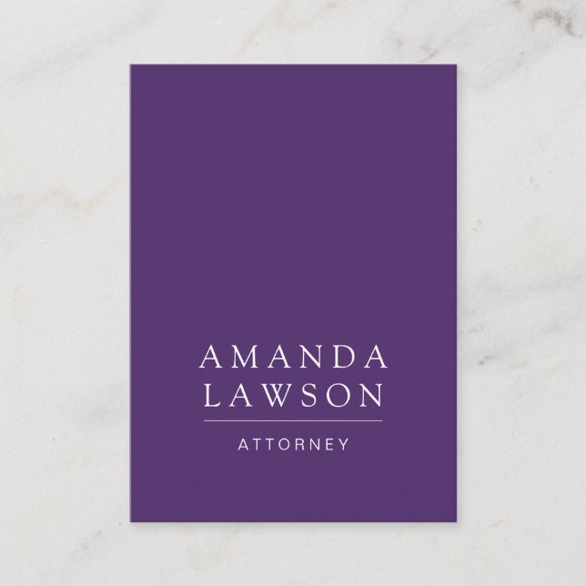 Purple Grey Appointment Card (Front)