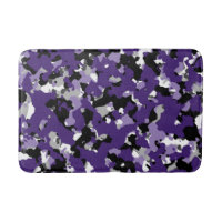Purple Grey Black White Camouflage Camo Print