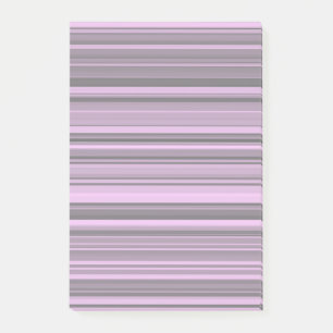 Purple Grey Stripes Post-it Notes