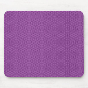 Purple Grids Mouse Pad