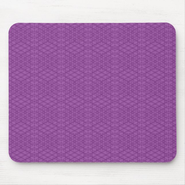 Purple Grids Mouse Pad (Front)