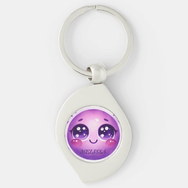 Purple grimace key ring (Front)