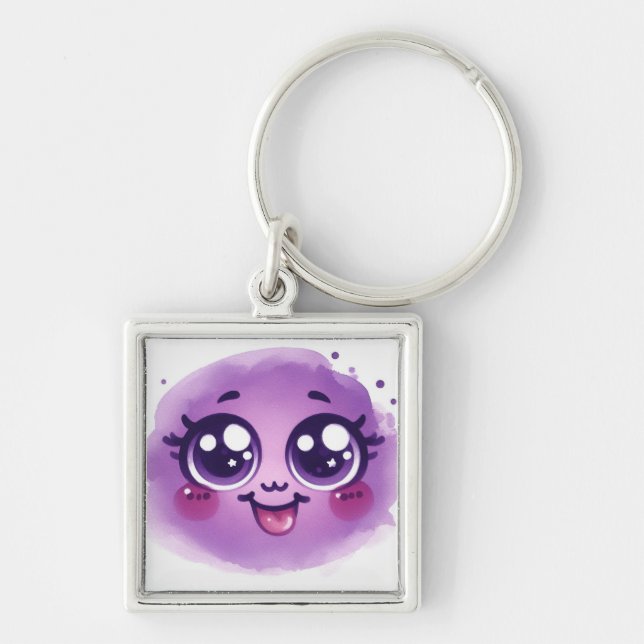 Purple grimace key ring (Front)