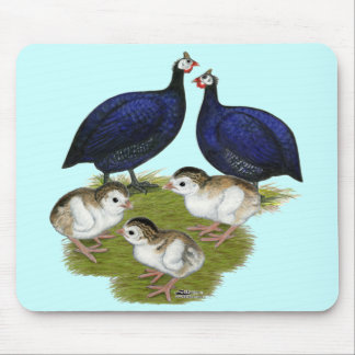 Purple Guinea Family Mouse Pad
