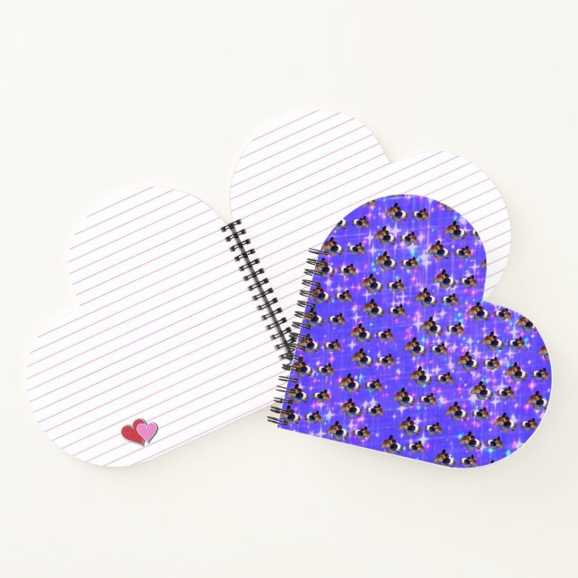 Purple Guinea Pig Sparkle, Notebook (Inside)