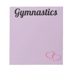 Purple Gymnastics Notepad