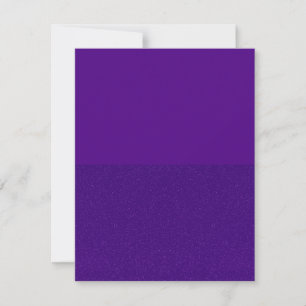 Purple Half-and-Half Custom Invitation Card