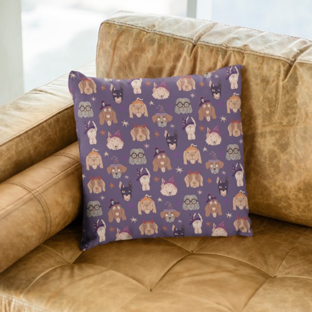 Purple Halloween Dogs Cushion (Creator Uploaded)
