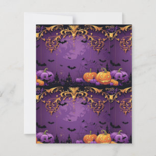 Purple Halloween Scrapbook Paper