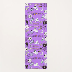 Purple Halloween Yoga Mat