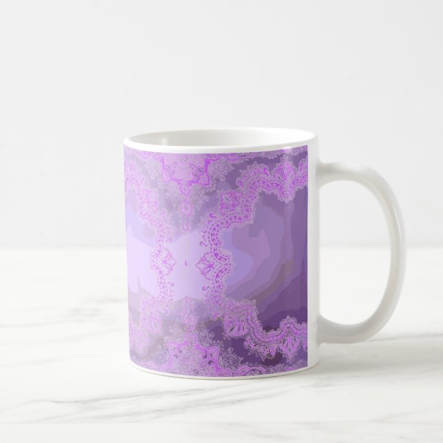 Purple Handkerchief Abstract Mug (Right)