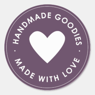 Purple Handmade Goodies Sticker