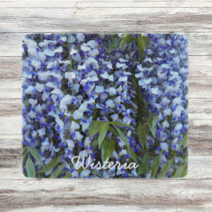 Purple Hanging Wisteria Floral Cutting Board