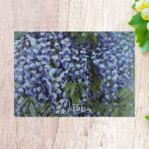 Purple Hanging Wisteria Floral Cutting Board
