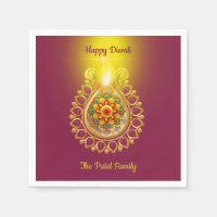 Purple Happy Diwali