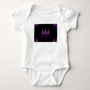 purple happy new year baby bodysuit