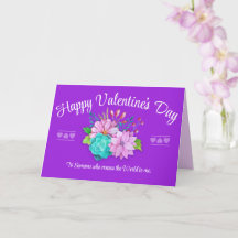 Purple Happy Valentines Day