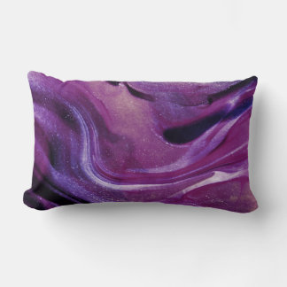Purple Harmony Pillows: Elegance Redefined. Lumbar Cushion