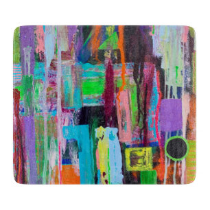 Purple Haze 6 x 7 Deco Glass Cutting Board
