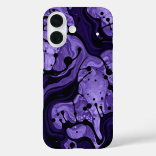 Purple Haze: A Swirl of Colour iPhone 16 Case