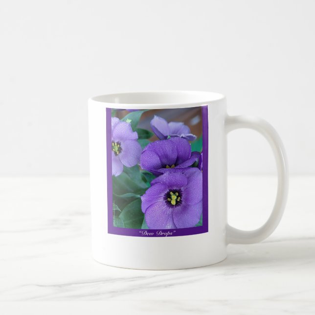 Purple Haze - "Dew Drops" Coffee Mug (Right)