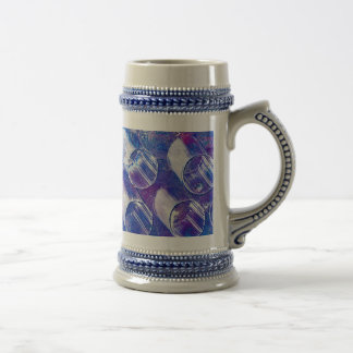 Purple Haze of Circles Beer Stein Mug