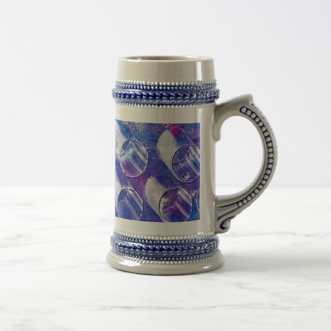 Purple Haze of Circles Beer Stein Mug (Right)