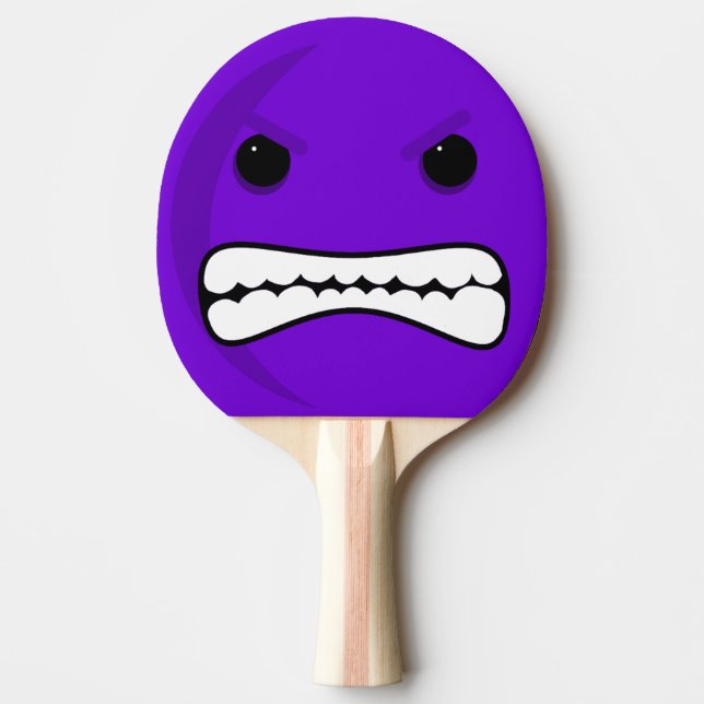Purple Head Ping Pong Paddle (Front)