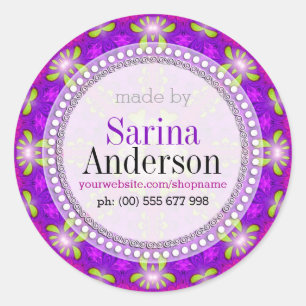 Purple Healing Light Mandala Made By Labels