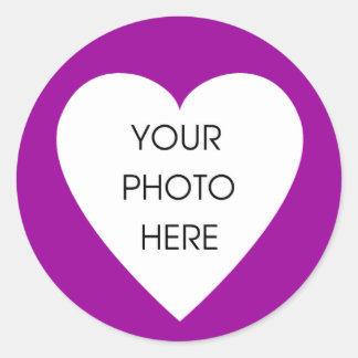 Purple Heart Border Stickers