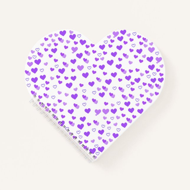 Purple Heart Cluster [Watermark] Notebook (Front)