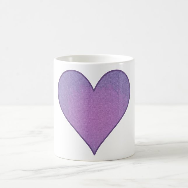 Purple Heart Coffee Mug (Center)