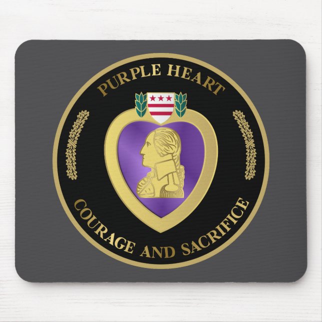 Purple Heart Commemorative Mousepad (Front)
