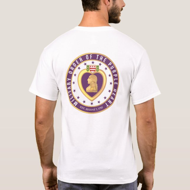 "PURPLE HEART" Crest T-Shirt (Back)