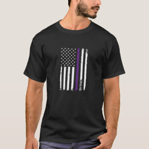 Purple Heart Day Design Military Saying Proud Of  T-Shirt