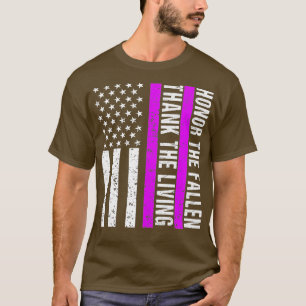 Purple Heart Day Military Veteran American Purple  T-Shirt