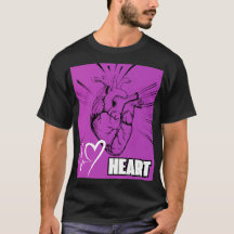 Purple Heart Design T-Shirt