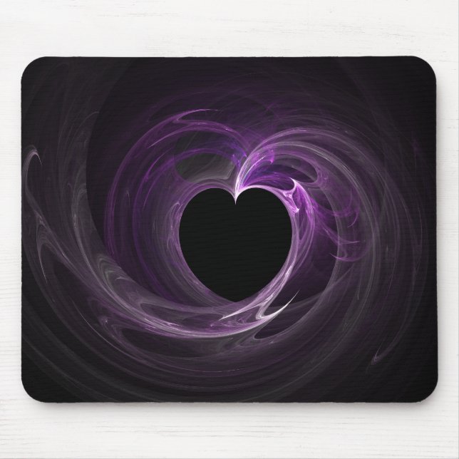 Purple Heart Fractal Mousepad (Front)