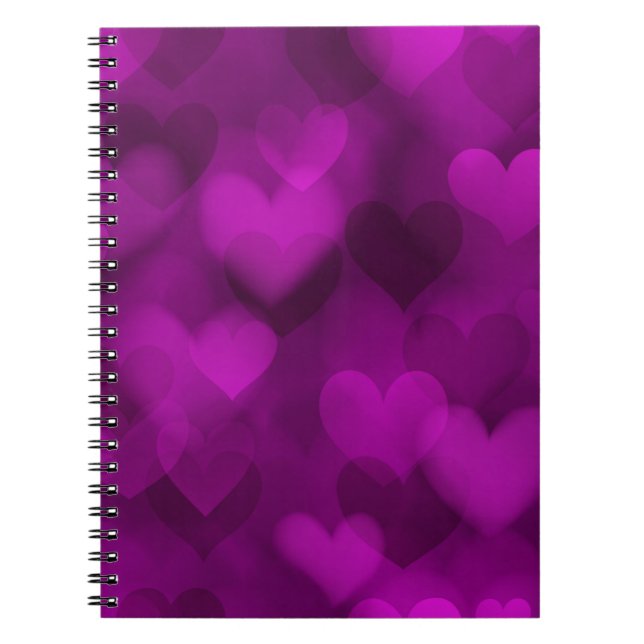 Purple Heart Gift For Women & Girls, Girl Kids Notebook (Front)