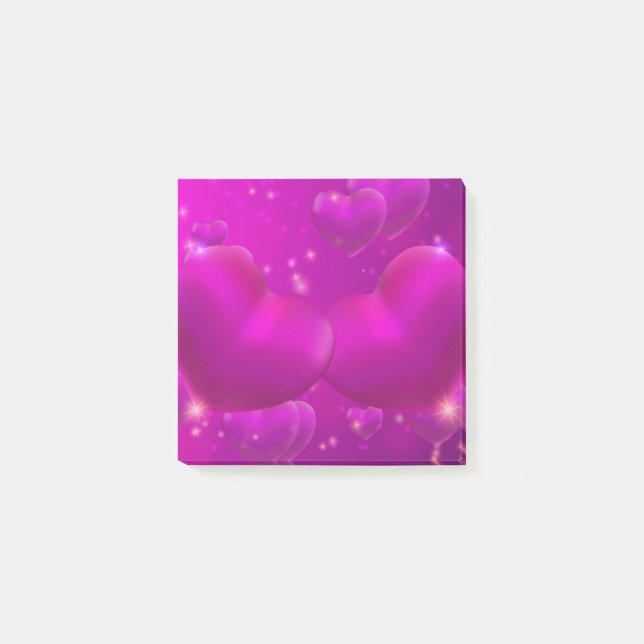 Purple Heart Gift For Women & Girls, Girl Kids Post-it Notes (Front)