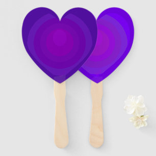 purple heart hand fan