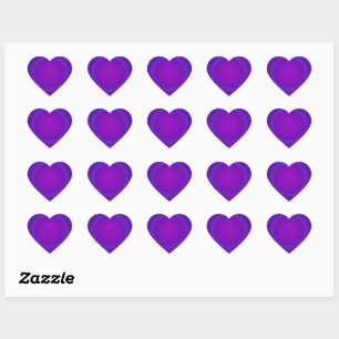 purple heart heart sticker