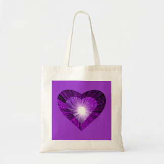 Purple Heart 'heart' tote bag purple