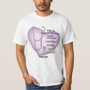 Purple Heart Home Health Care Nurse T-Shirt