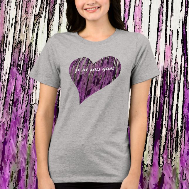 Purple Heart Je Ne Sais Quoi Chic Tri-Blend Shirt (Creator Uploaded)