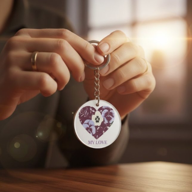 Purple Heart Keychain (Creator Uploaded)