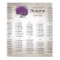 Purple Heart Leaf Tree Seating Chart 12 Tables