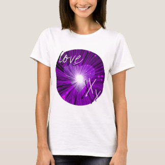 Purple Heart 'Love and kisses' ladies' top white