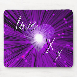 Purple Heart 'love and kisses' mousepad