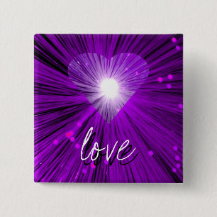 Purple Heart 'love' button badge